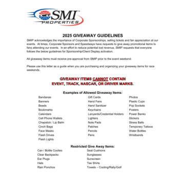 SMIP Giveaway Guidelines