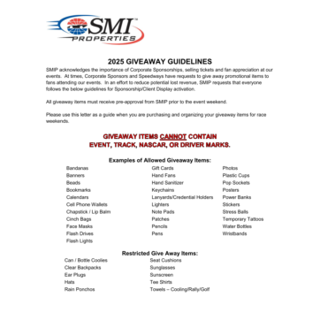 SMIP Giveaway Guidelines